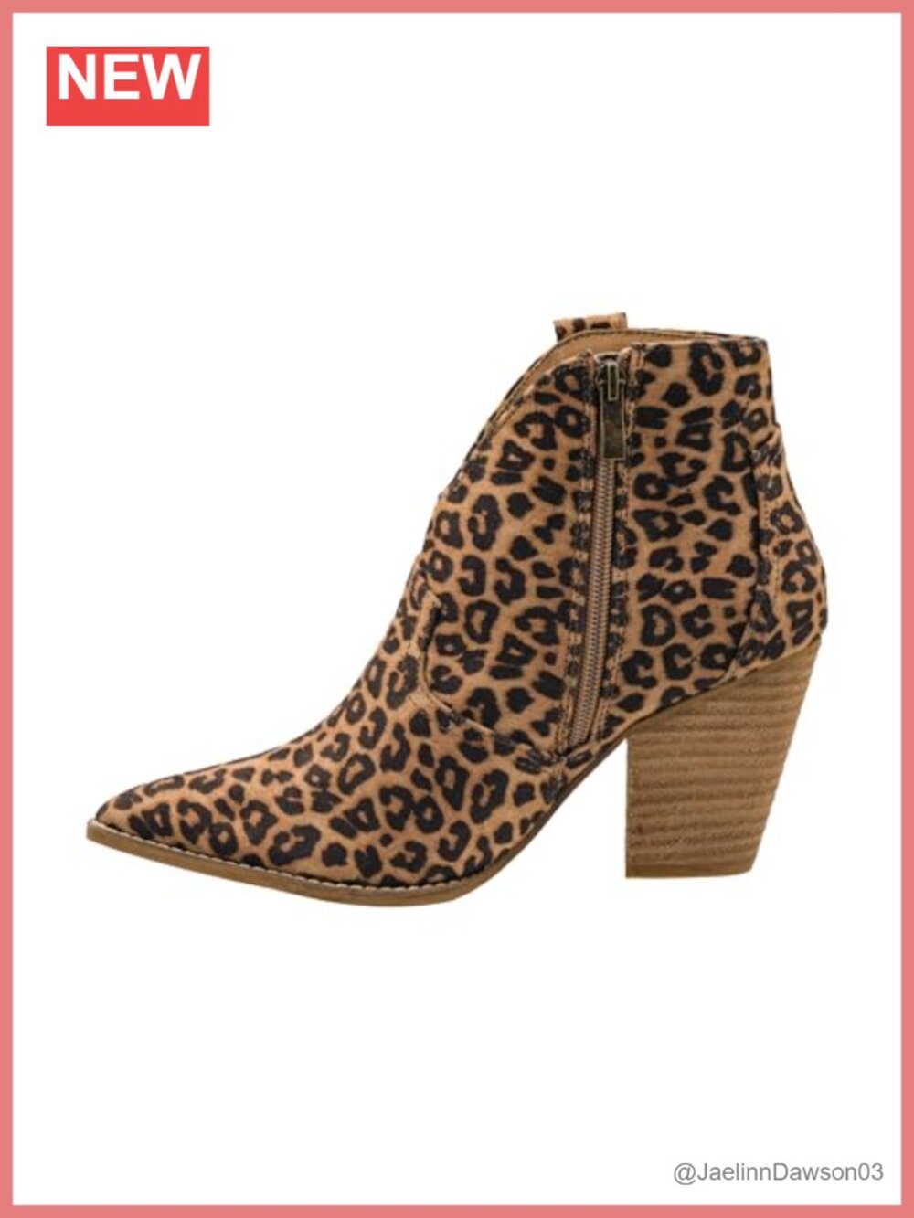 Faux Suede Pointed Toe Booties with 3.5" Stacked Heel, Memory Foam Insoles